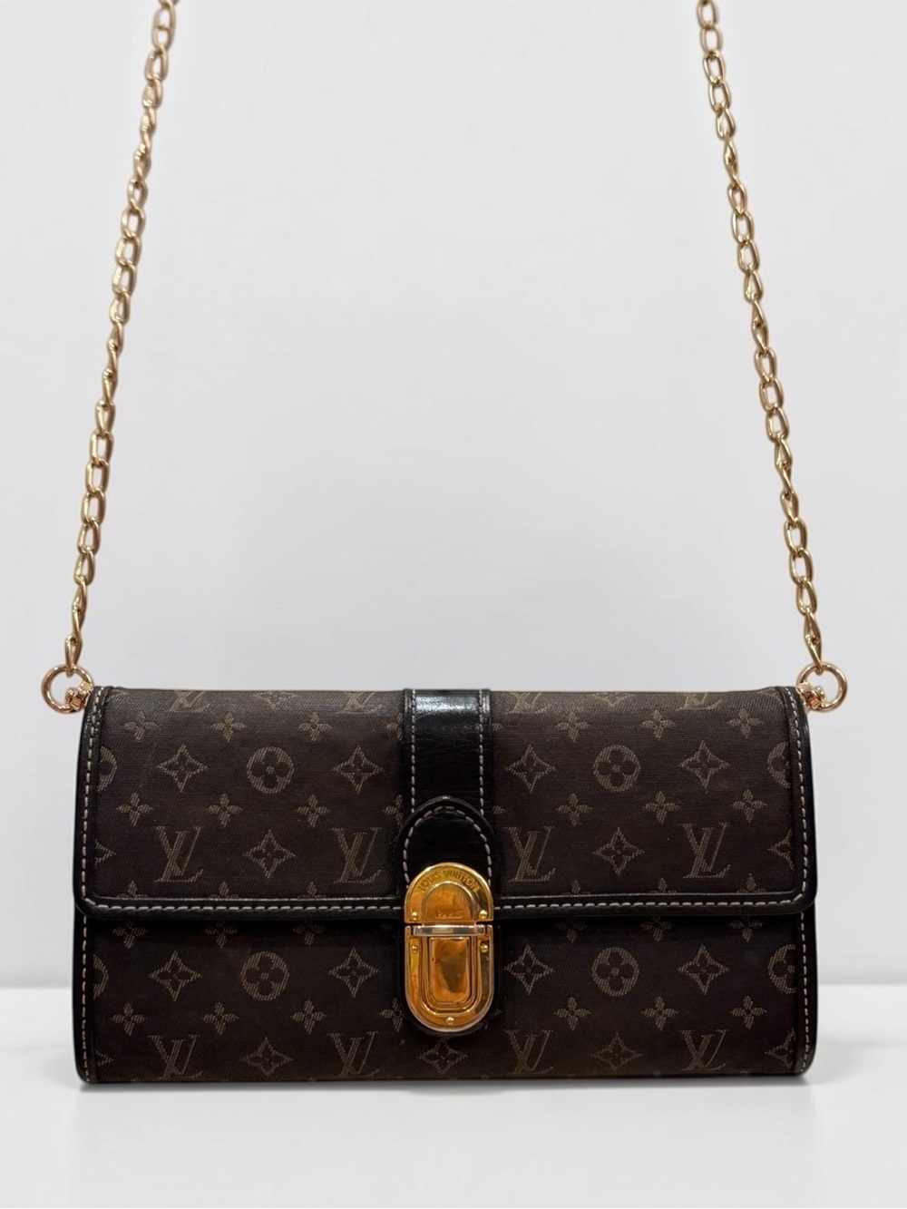Louis Vuitton Monogram Idylle Pattern Sarah Wallet w/ removable crossbody insert